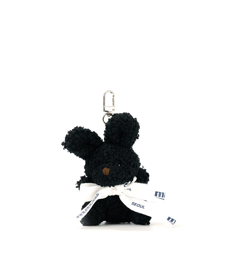 MINI RABBIT KEYRING BLACK