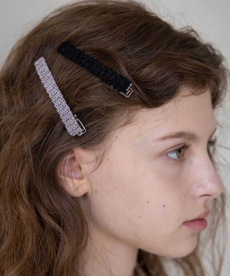 Gleaming crochet knit hairpin (3colors)