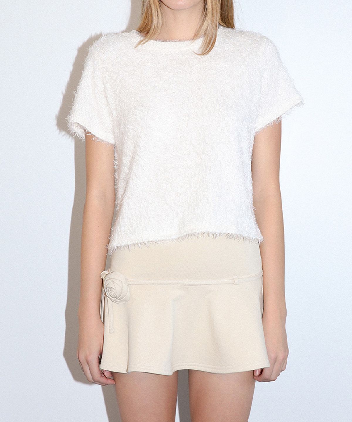 키시닝(KISYNING) Holiday Furry Top (Ivory)