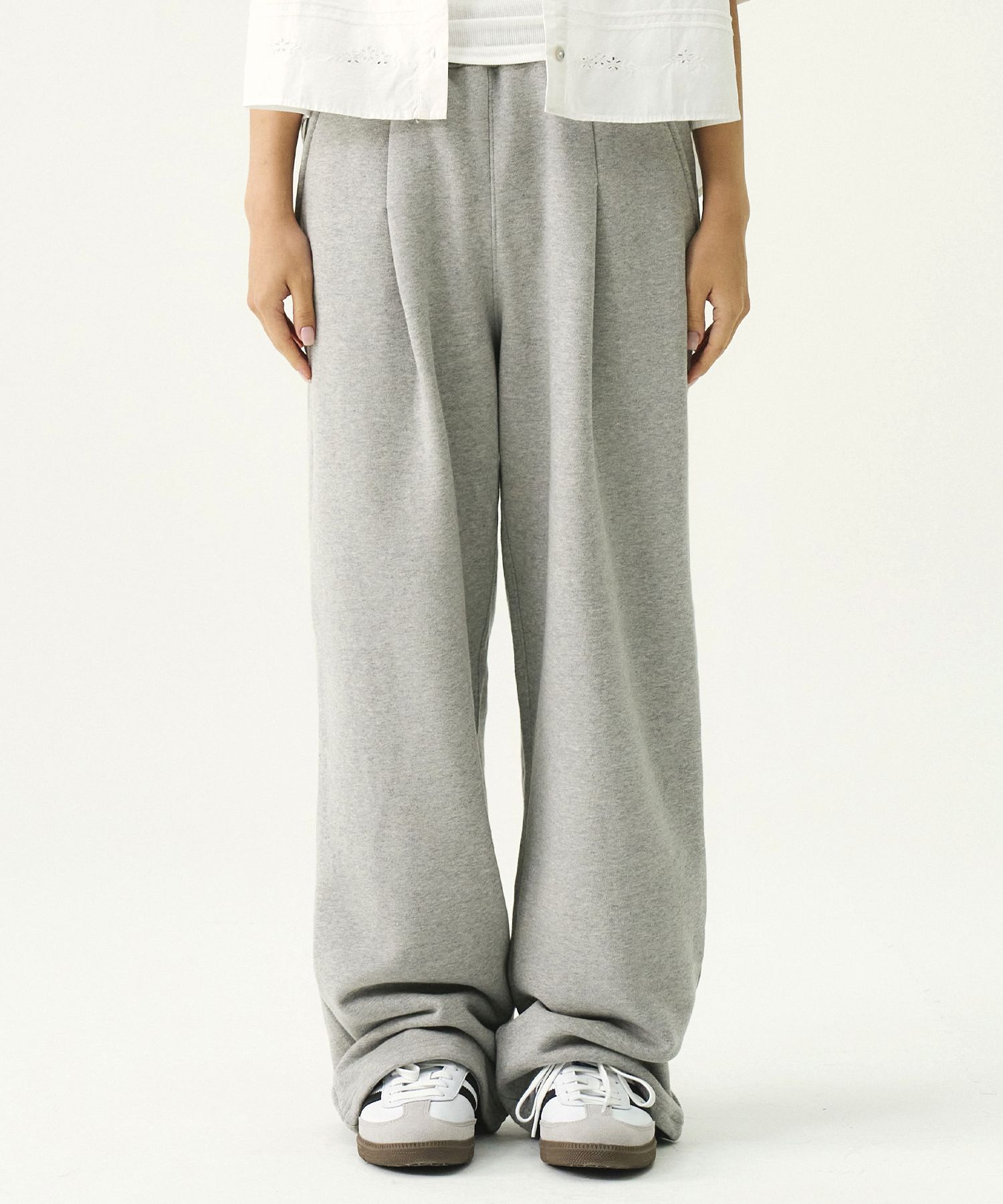 【GRAVER】24FW★ Training Pin Tuck Wide Pants UNISEX] Training Pin Tuck Wide Pants - GRAVER | 60% - Asian