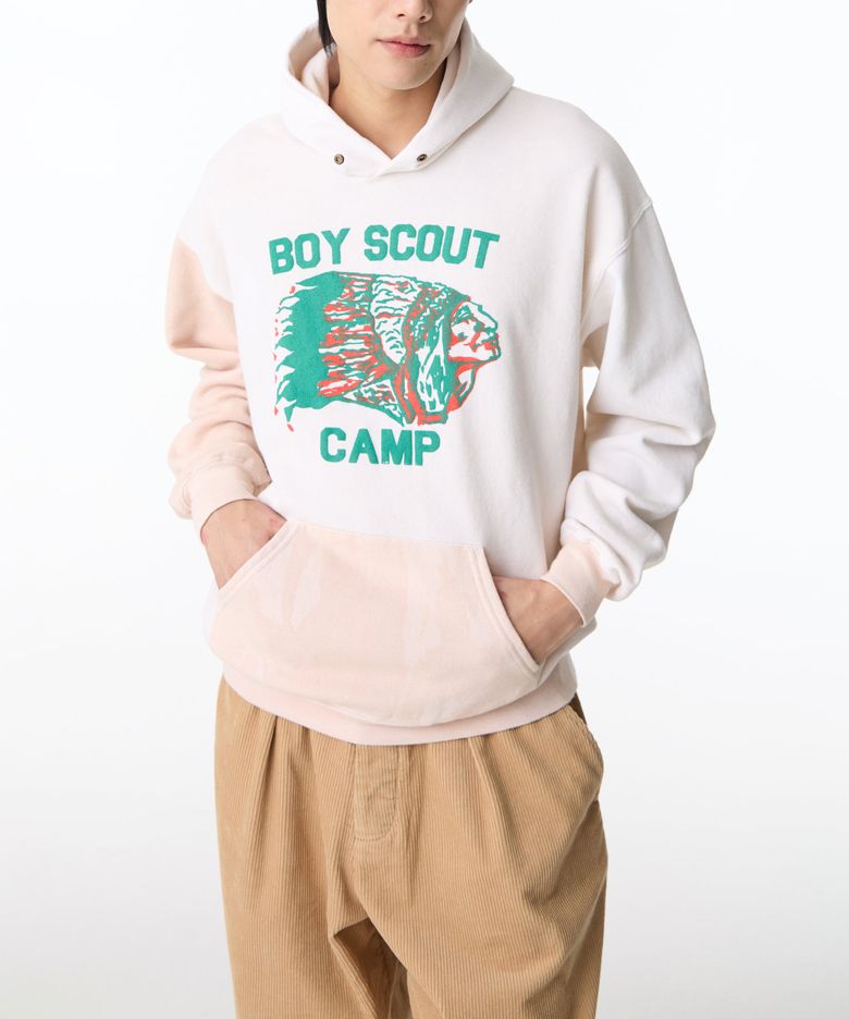 [WILD DONKEY] BOY SCOUT 그래픽 후디_크림 4714312102