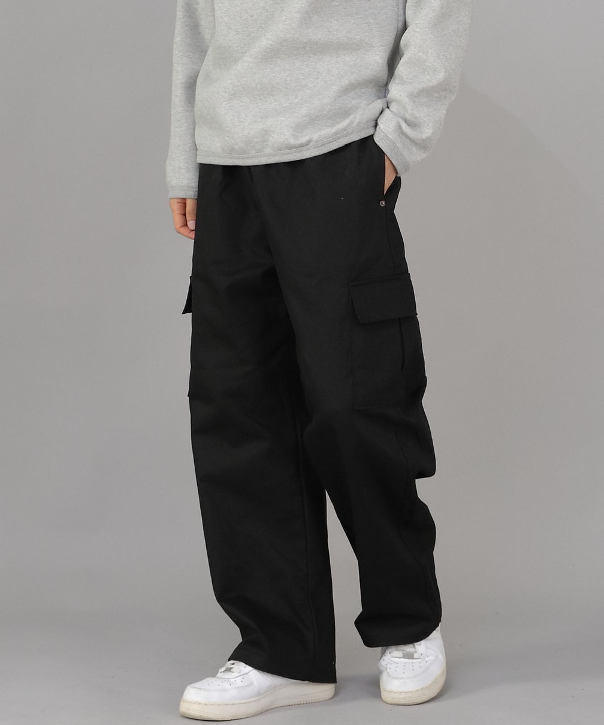 세인트크루(SAINTCREW) 리벳픽스 EX와이드 카고팬츠 REC-360 블랙
