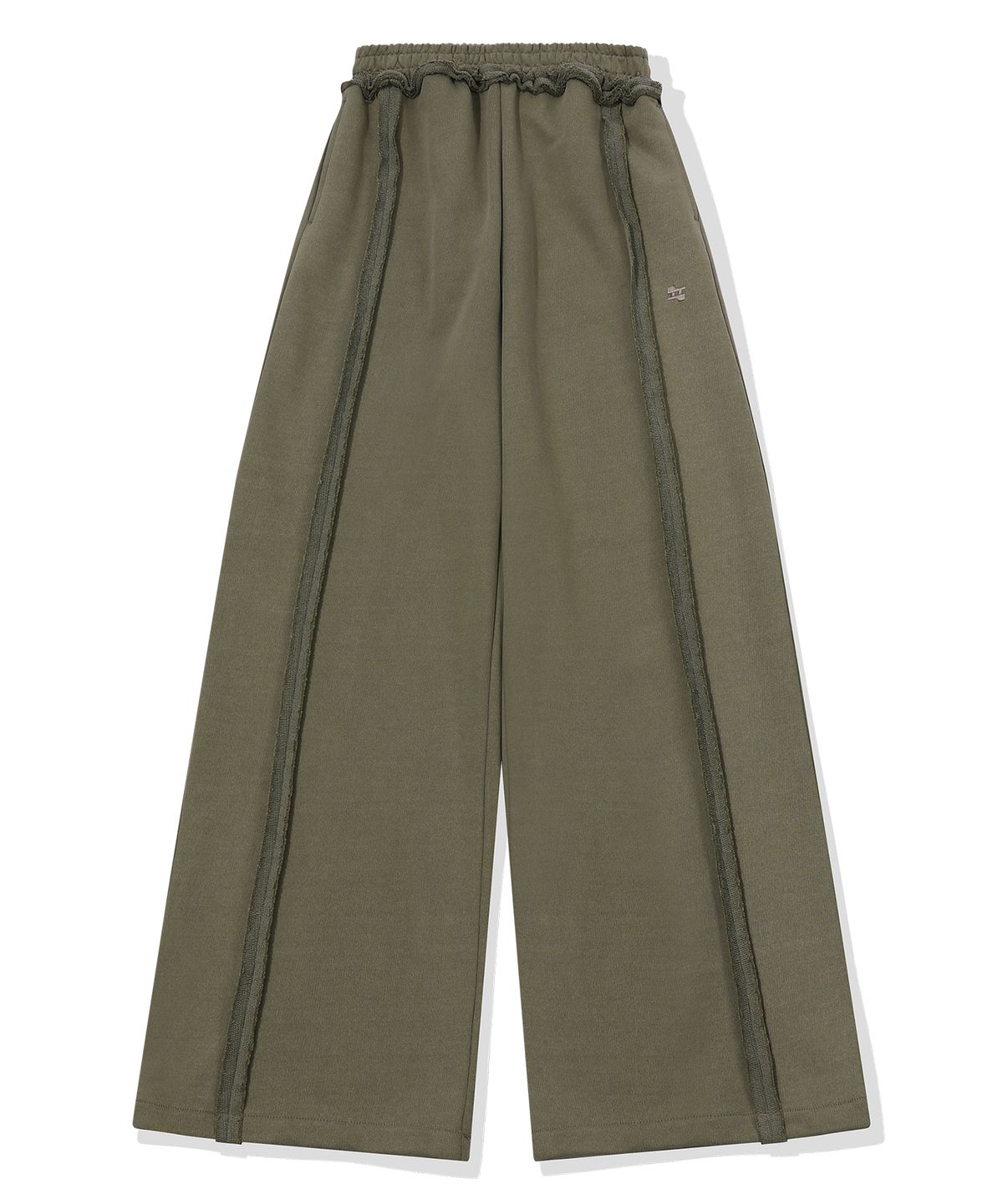 에피소드 언타이틀(EPISODE UNTITLED) PIGMENT OPEN-CUT SWEATPANTS_KHAKI