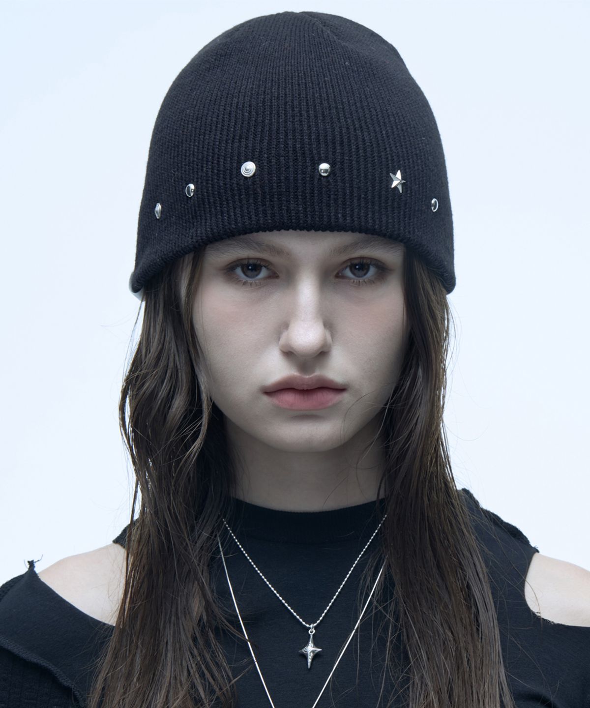 제나두(XANADU) [8TH RESTOCK] 에디 스터드 비니_블랙