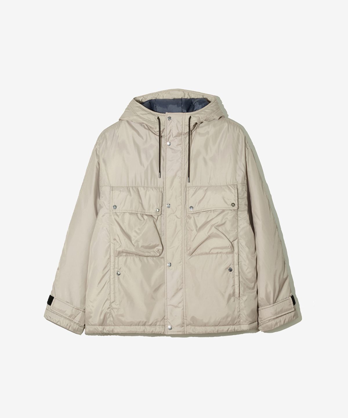 논타입(NONTYPE) POCKET LAYERED HOODED JUMPER (BEIGE)