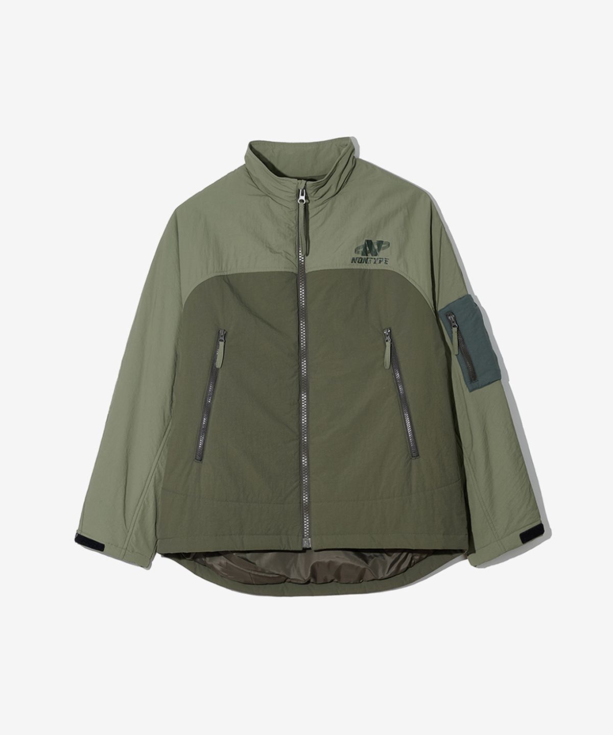 논타입(NONTYPE) BLOCKING SHORT MONSTER JUMPER (KHAKI)