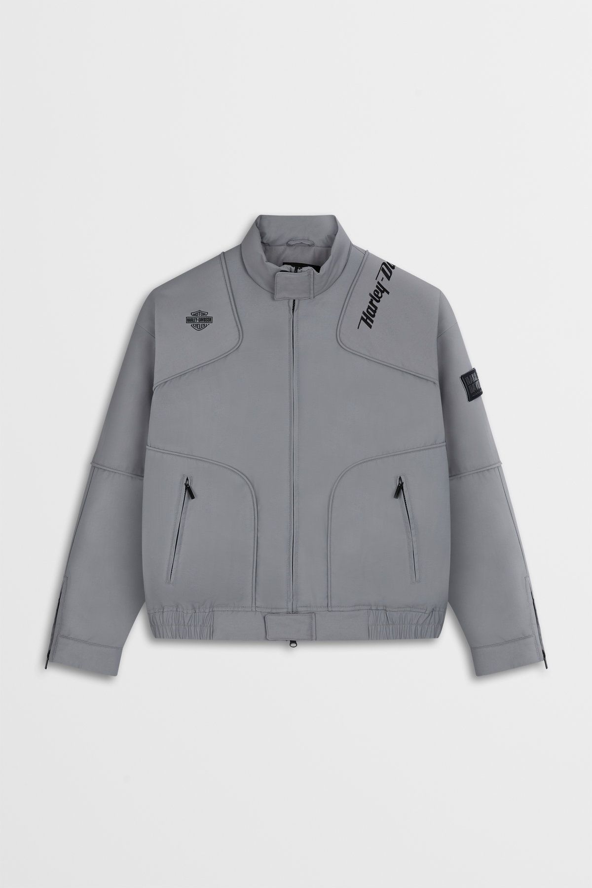 할리데이비슨 컬렉션스®(HARLEY-DAVIDSON COLLECTIONS®) 레이싱 다운 점퍼 _그레이 HH14304201