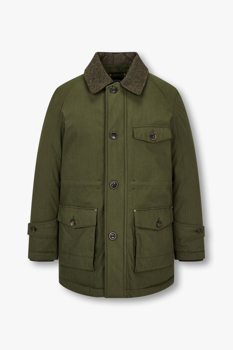디태처블 카라 구스다운 필드 자켓_그린 4714309013