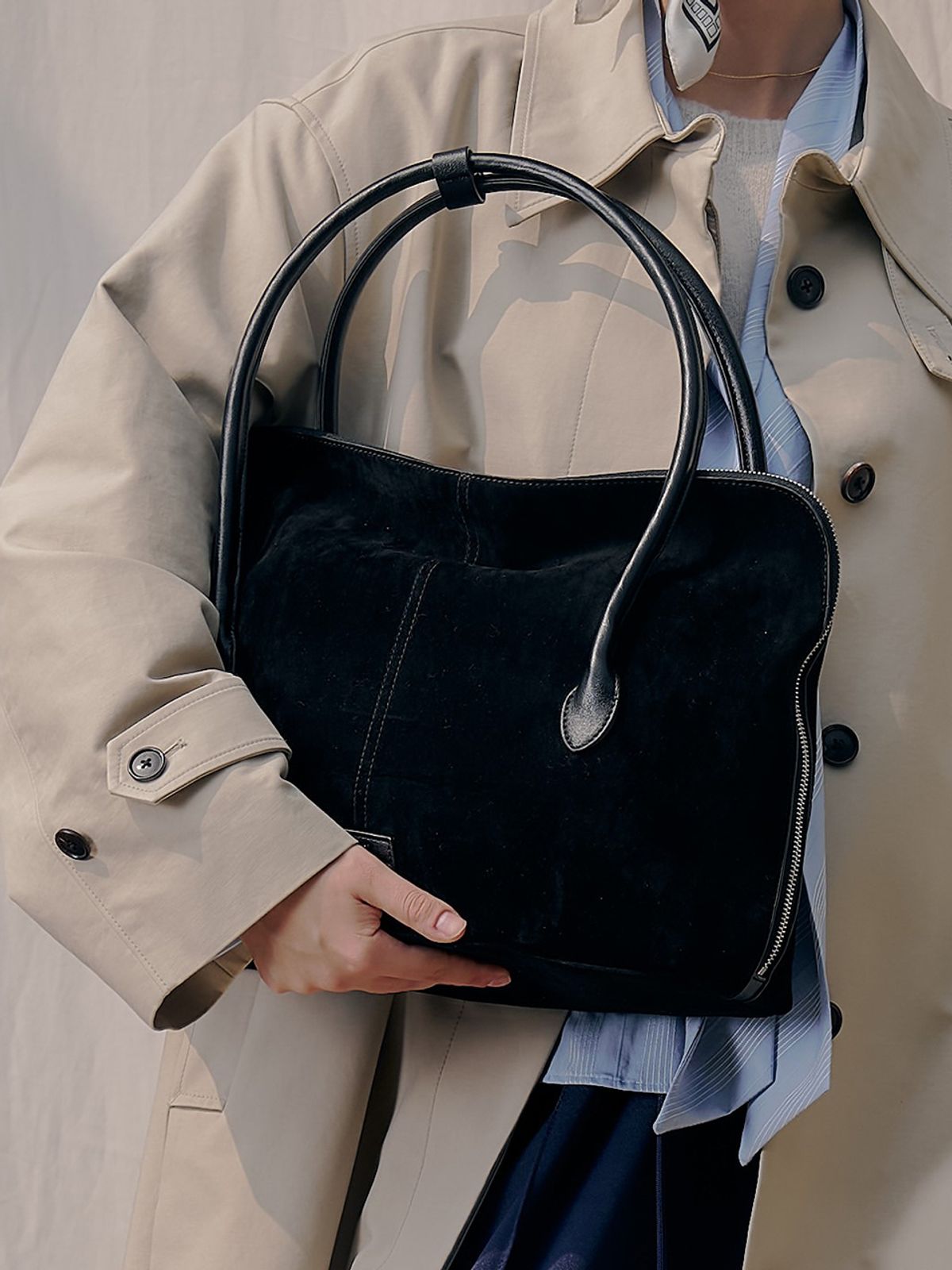 데누(DENU) Marmeldi Bag [Suede Black]