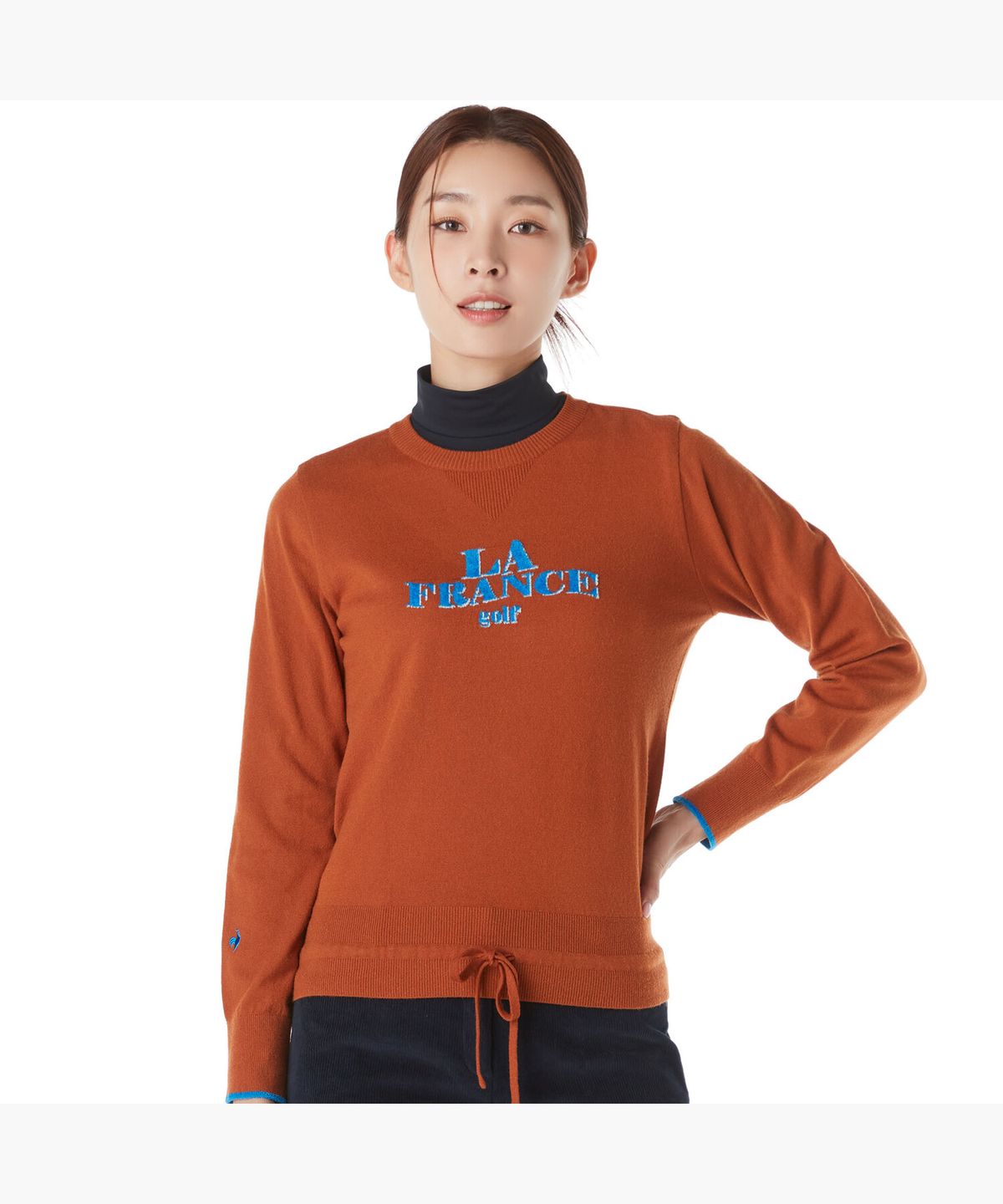 르꼬끄 골프(LECOQ GOLF) 여성 2way 후드 방풍 스웨터 (GP422LKPO2)