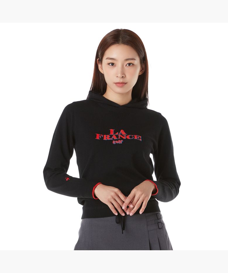 여성 2way 후드 방풍 스웨터 (GP422LKPO2)