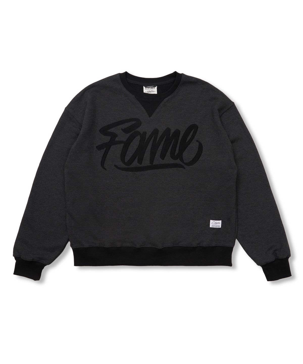 스티그마(STIGMA) Fame Oversized Crewneck Charcoal