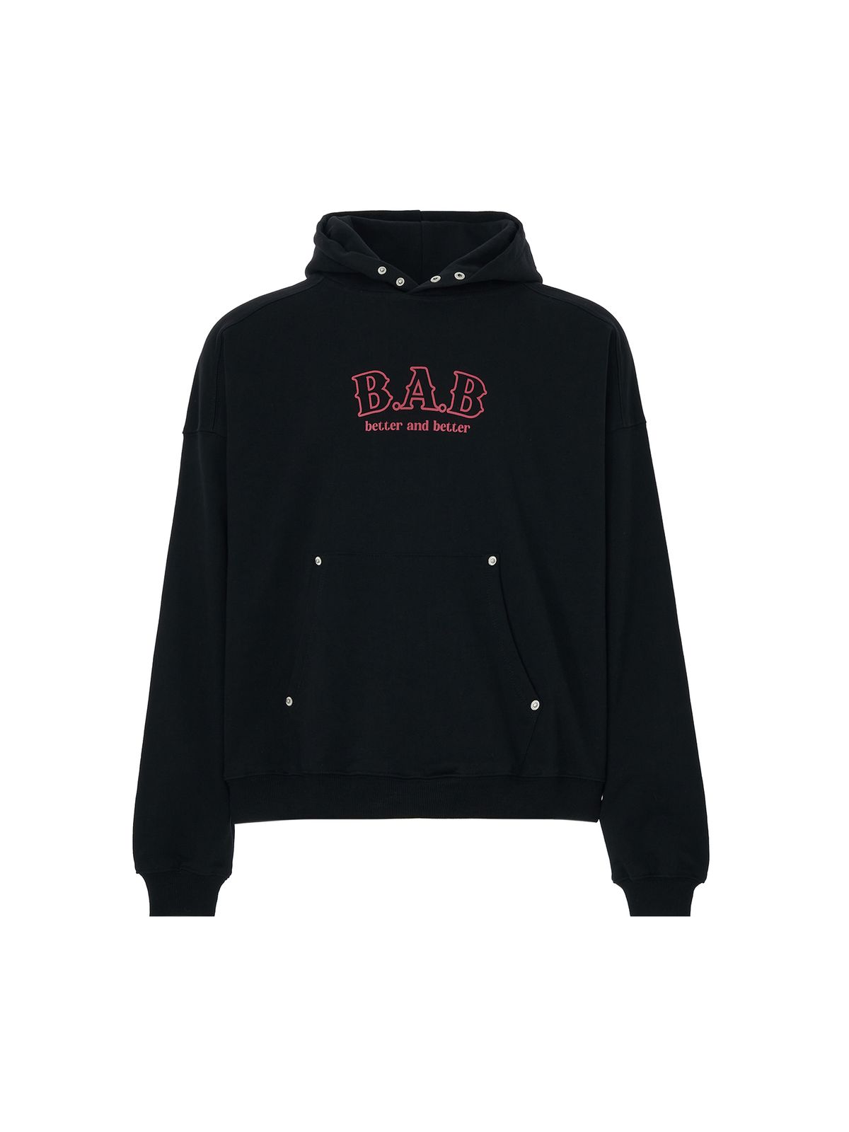 템푸스스튜디오(TEMPUS STUDIO) RELAXED B.A.B FLOWER HOODIE [Black]