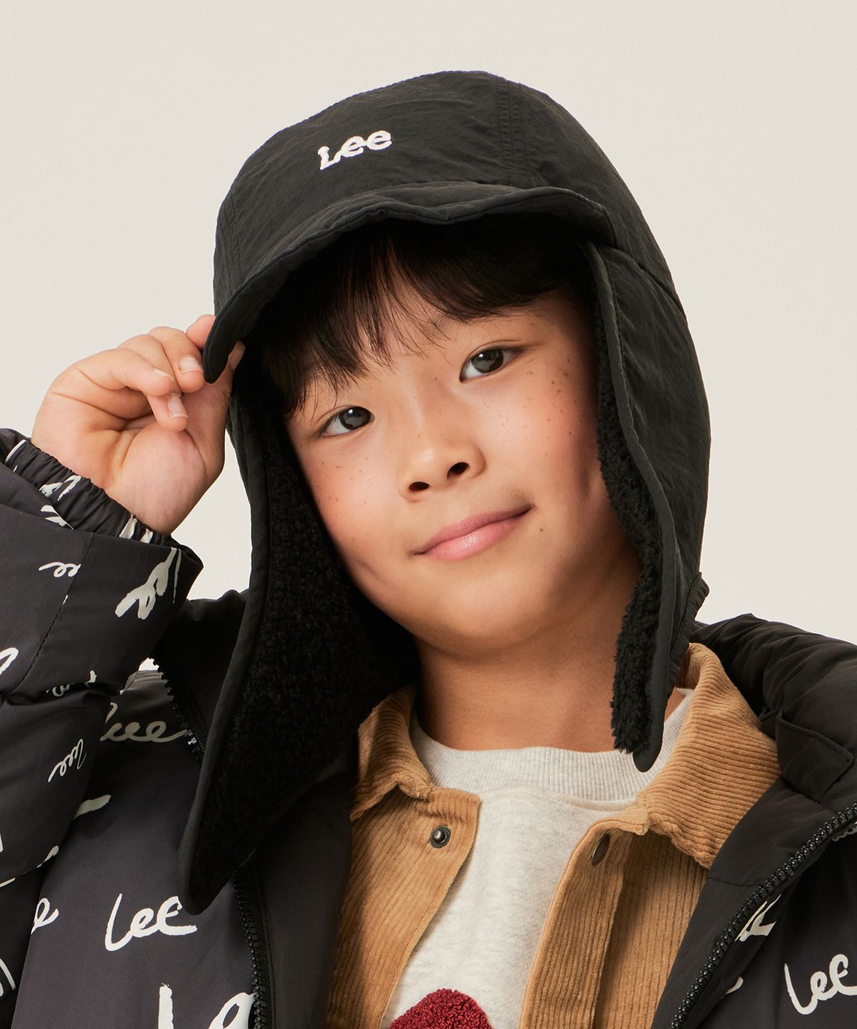 리 키즈(LEE KIDS) 로고 트위치 트루퍼햇 블랙 LK2404CA09BK
