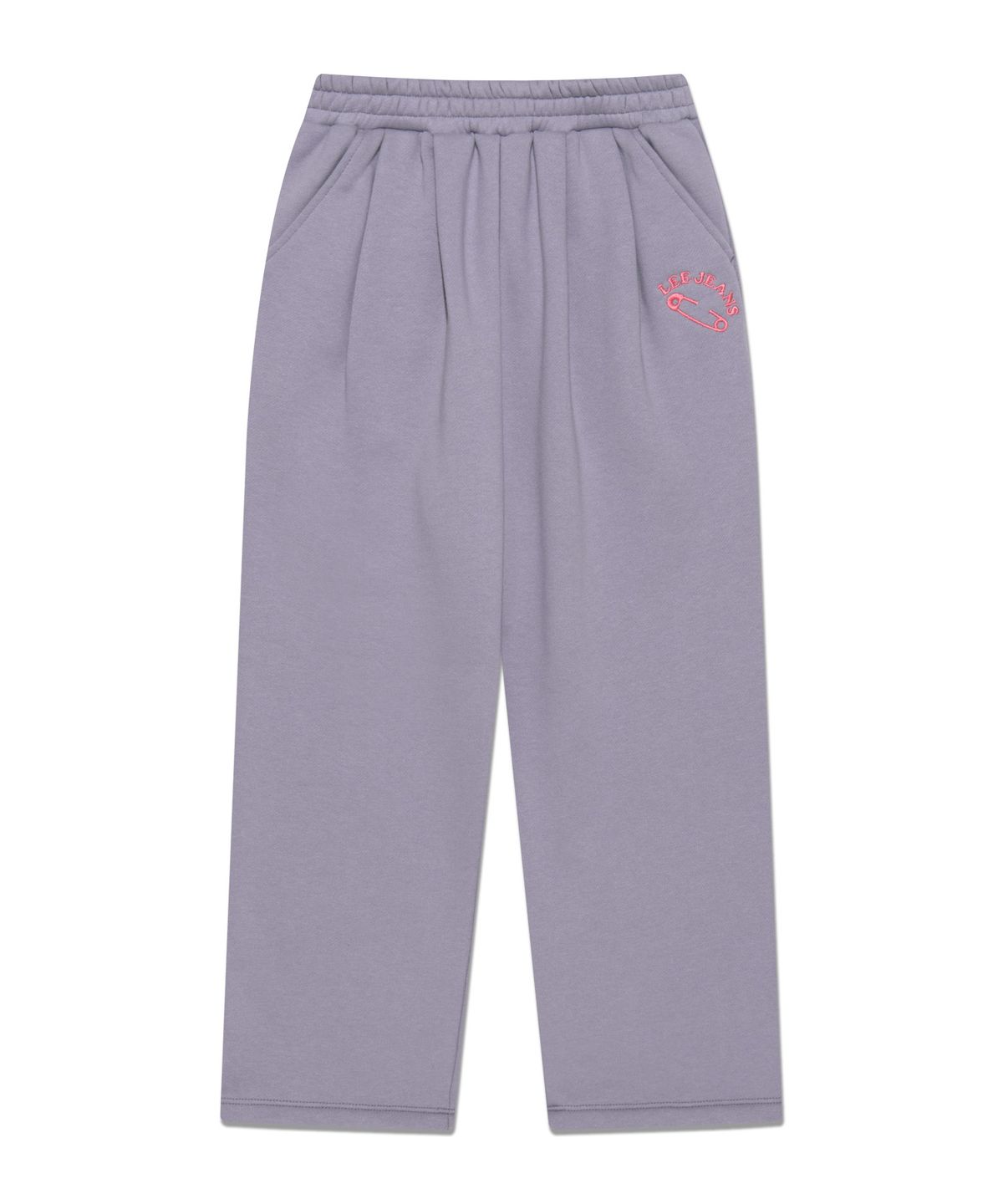 리 키즈(LEE KIDS) 자수 기모 와이드핏 팬츠 블루 LK2404JP70BL
