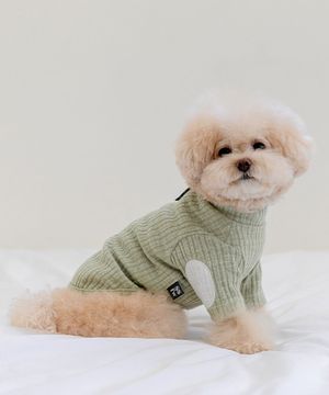 SSFW 뉴 화이트라벨 폴라 탑 - 라이트카키