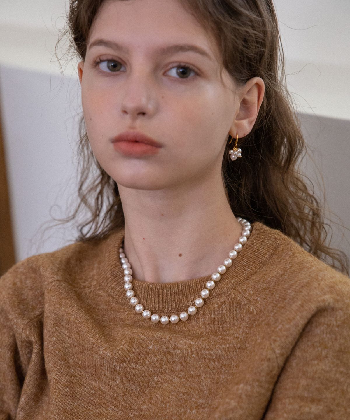 메리모티브(MERRYMOTIVE) Voluminous white pearl necklace