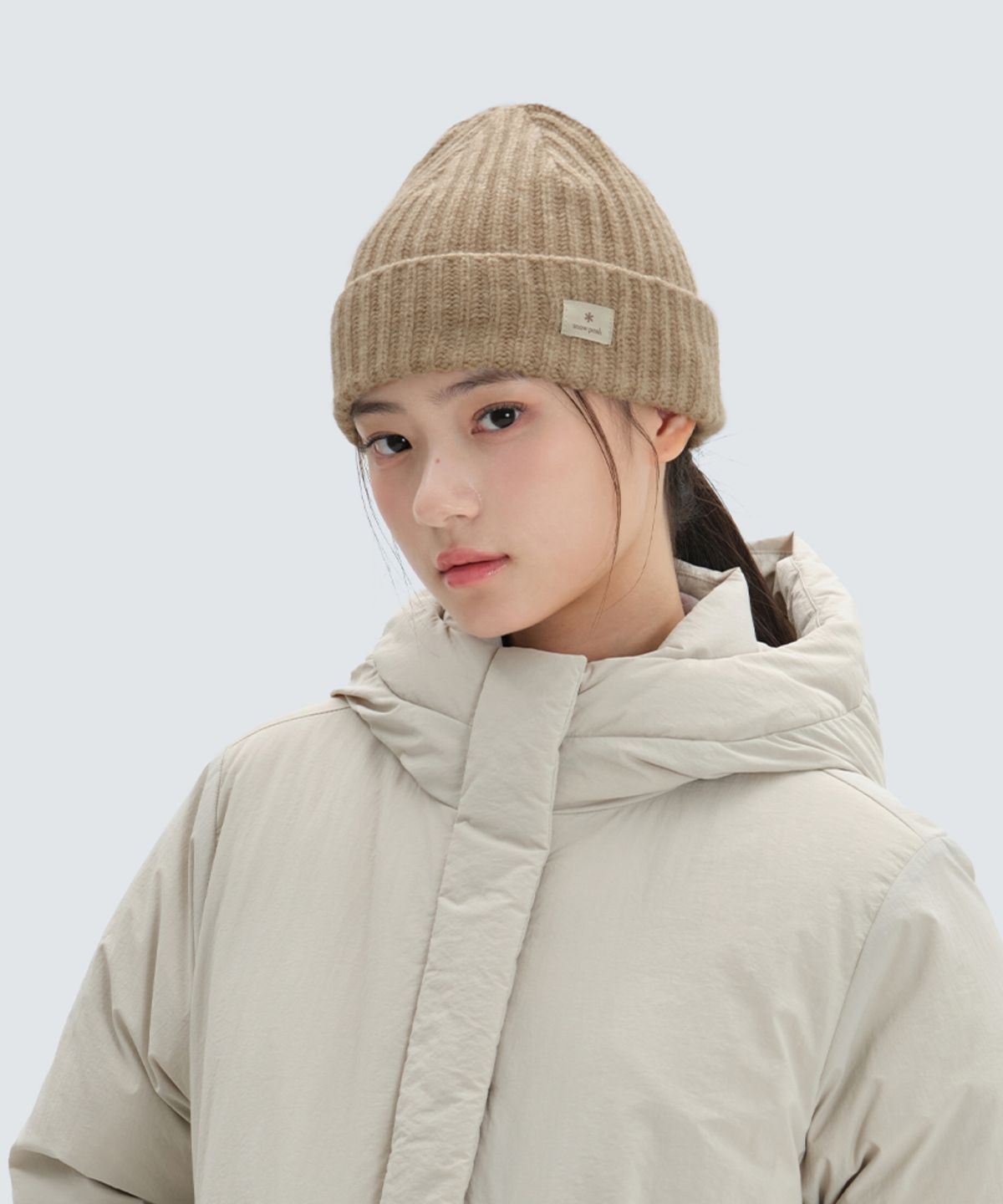 스노우피크 어패럴(SNOWPEAK APPAREL) 프리미엄 비니 (S24WWFKC60) Beige