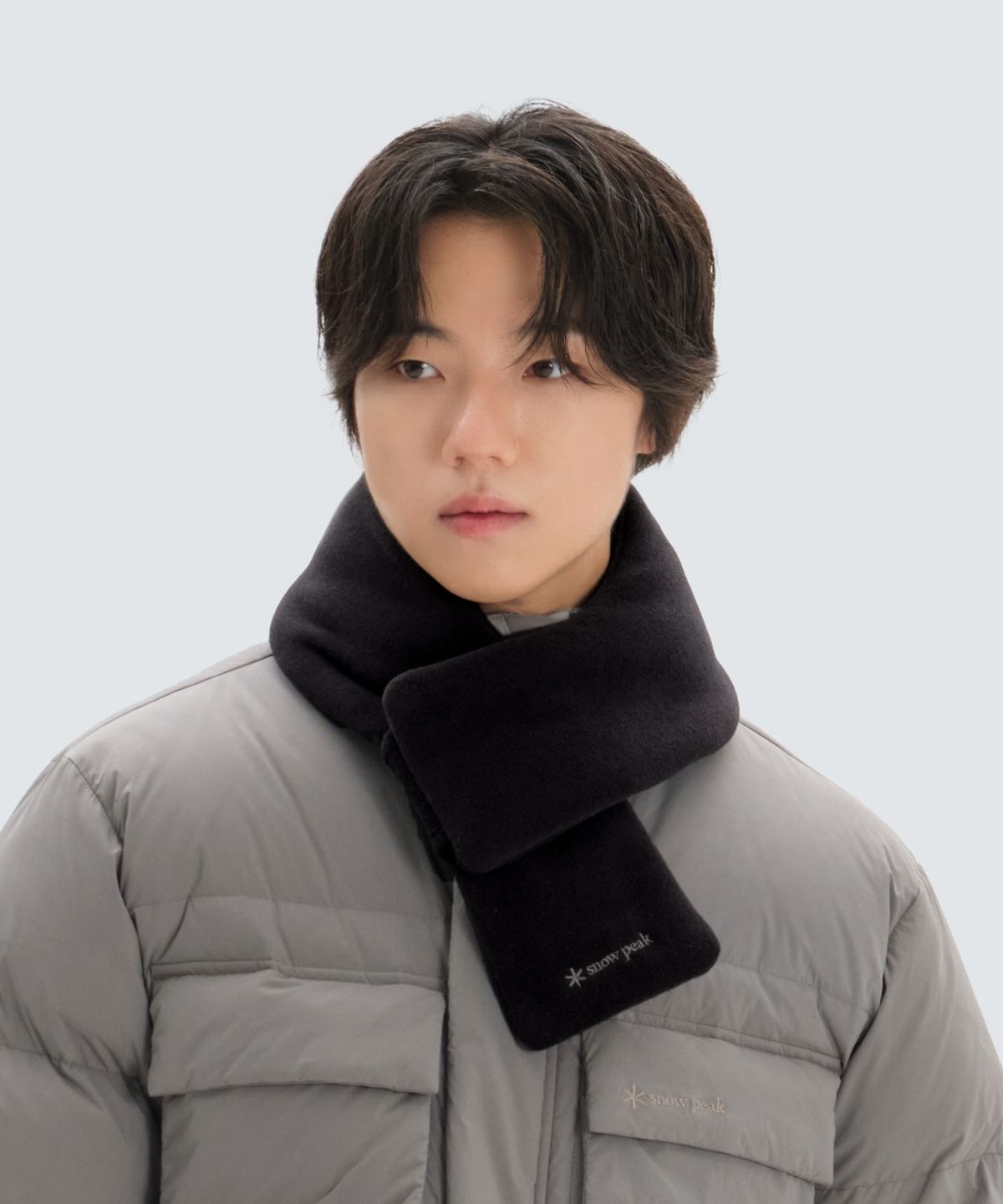 스노우피크 어패럴(SNOWPEAK APPAREL) 폴라텍 머플러 (S24WUTWA01) Black