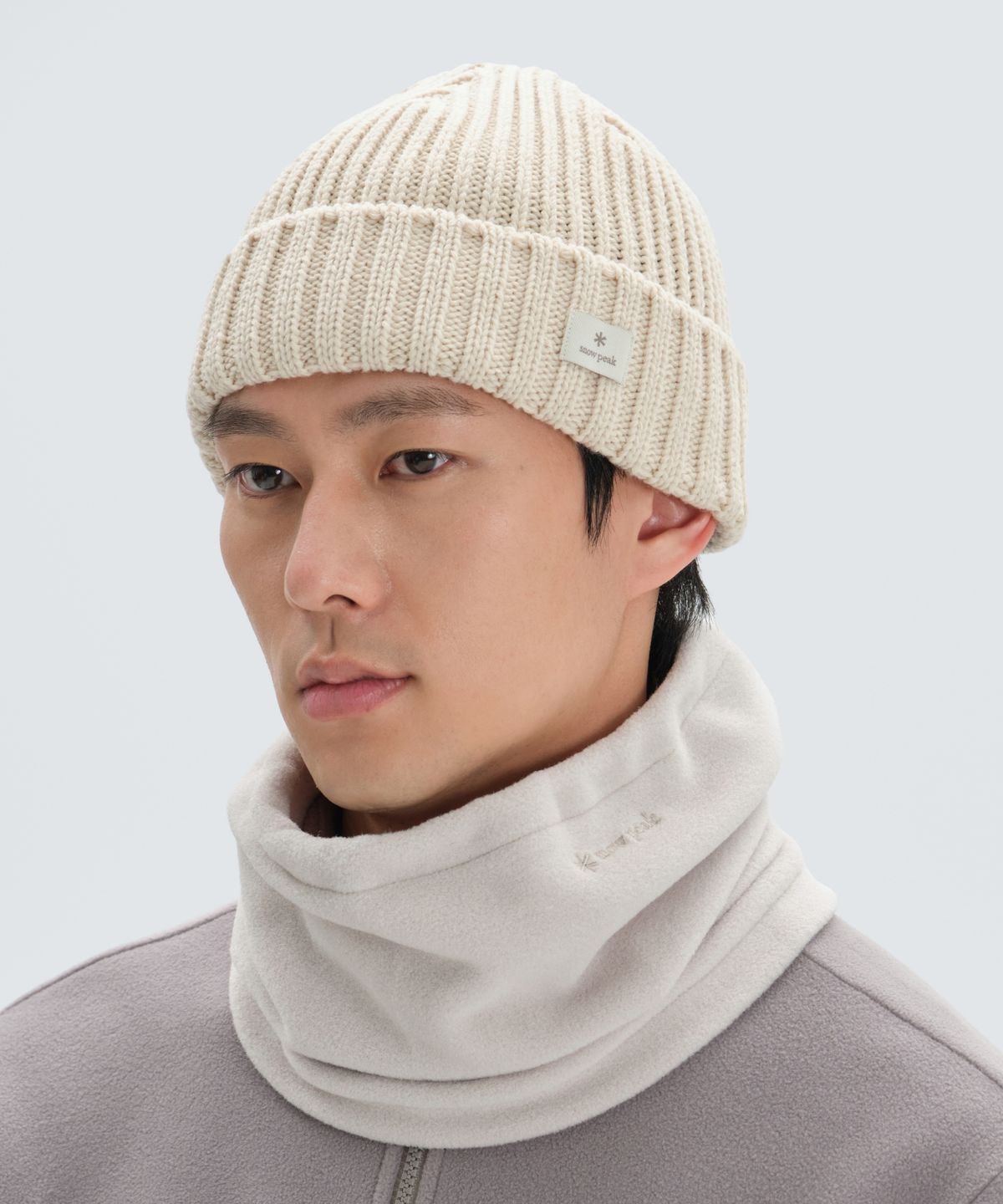 스노우피크 어패럴(SNOWPEAK APPAREL) 폴라텍 넥 게이터 (S24WUTWA07) Light Beige