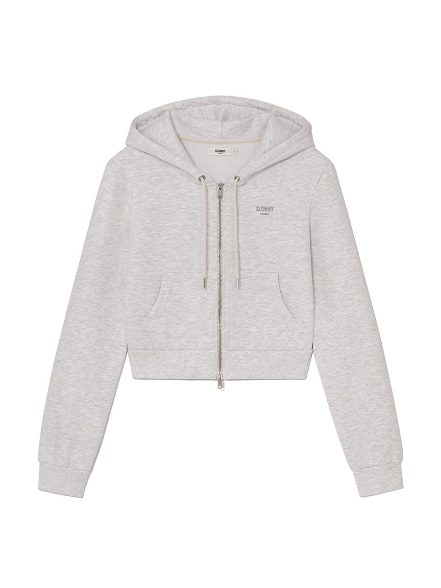 ★24-25AW新作★glowny★G CROP ZIP UP MUSINSA公式 | GLOWNY G CROP ZIP UP (GRAY)