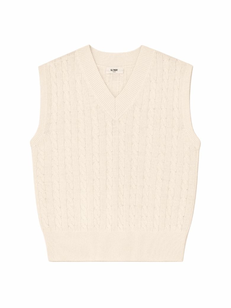 G CLASSIC WOOL VEST (CREAM)