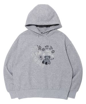 베어 하트 후디 MELANGE GREY (LO4TF863-097)