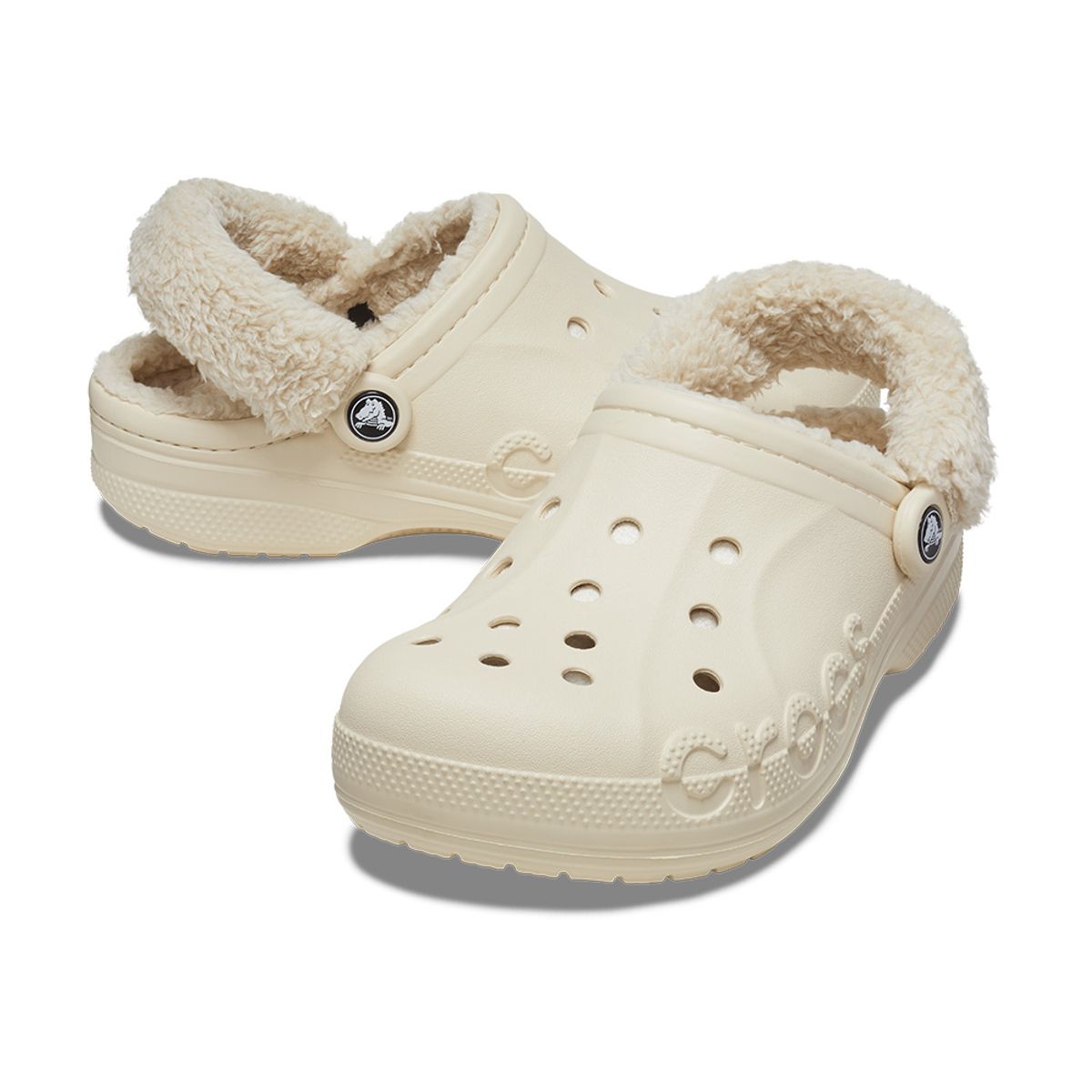 크록스(CROCS) 공용 바야 라인드 퍼즈 스트랩 클로그 WWT (24FUCL206633)