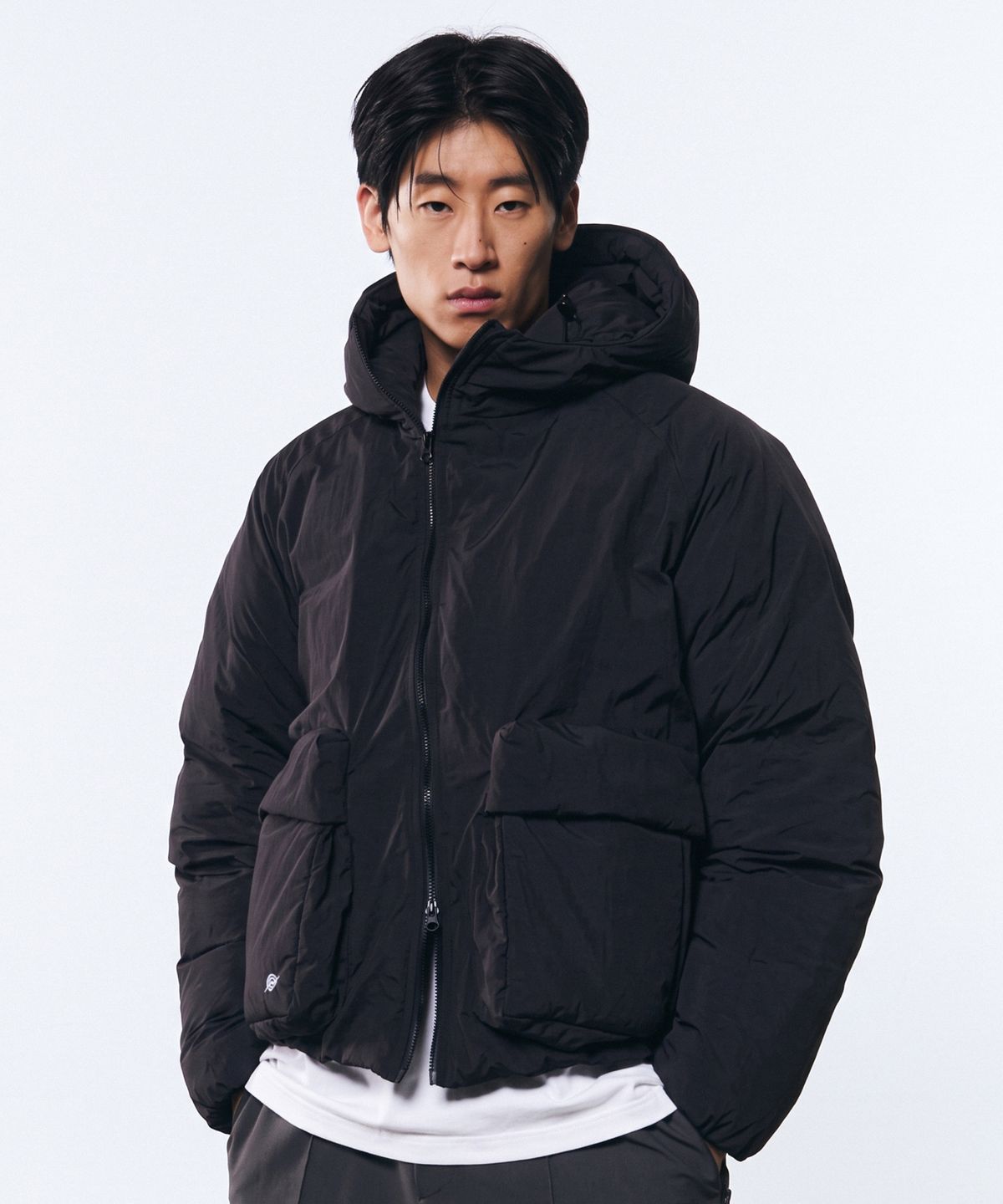 칼라파타르(KALAPATTHAR) Nylon Insulation Short-Jacket - BLACK
