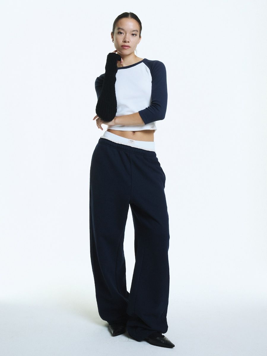 【glowny】 G CONTRAST SWEATPANTS ★送料関税込み★ MUSINSA公式 | GLOWNY G CONTRAST SWEATPANTS (NAVY)