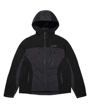 LM COLOR BLOCK SHIELD SHELL JACKET (BLACK)