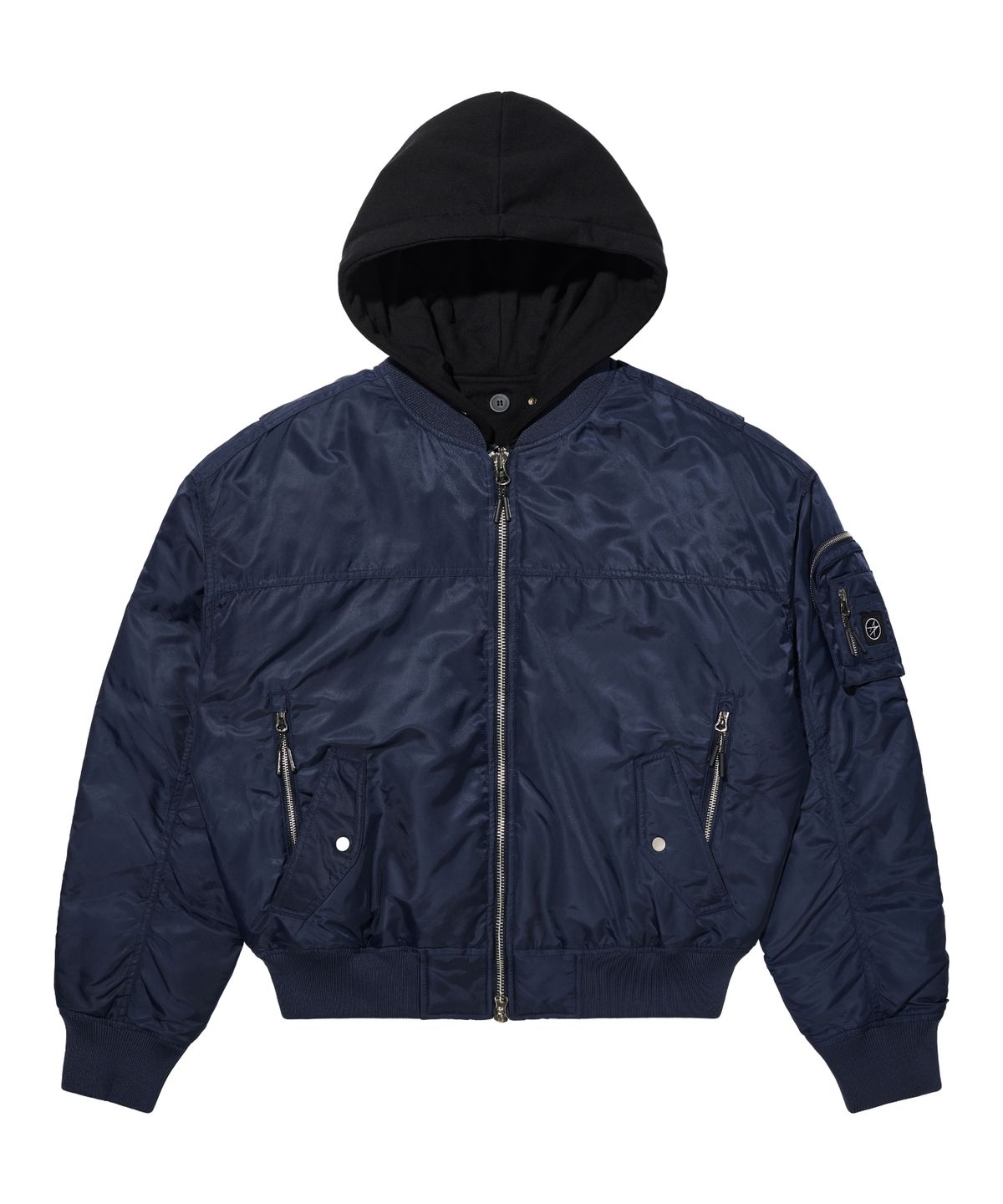 록히드마틴(LOCKHEED MARTIN) LM MULTI POCKET DOCKING HOOD BOMBER JACKET (NAVY)