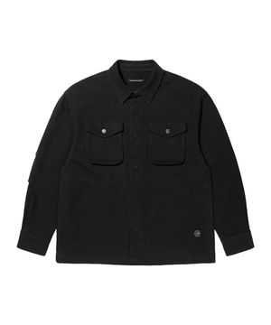 LM COTTON WASHING SHIRT JACKET (BLACK)