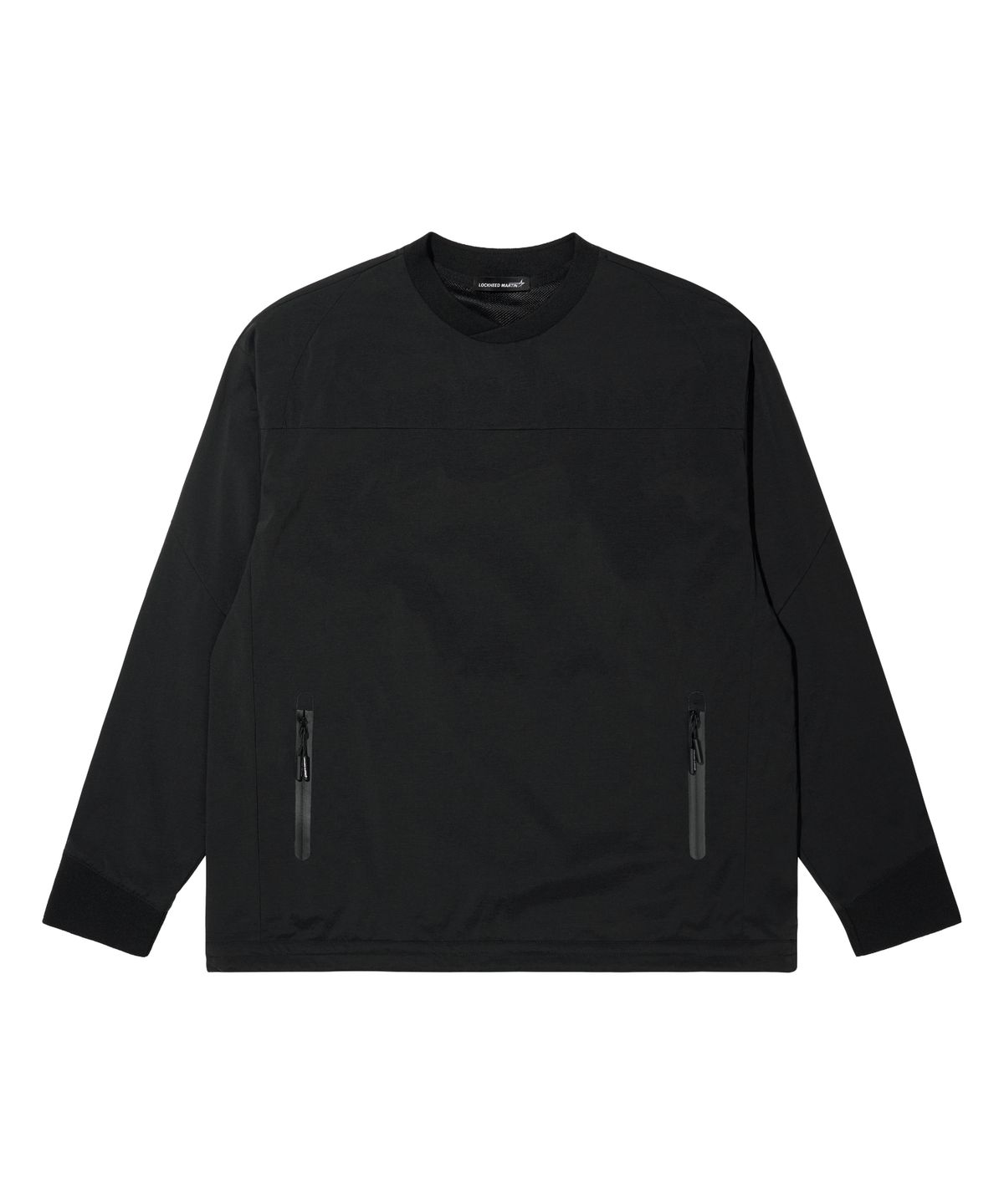 록히드마틴(LOCKHEED MARTIN) LM WOVEN ACHROMATIC CREW NECK (BLACK)