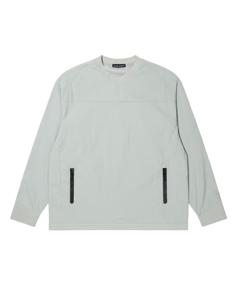 LM WOVEN ACHROMATIC CREW NECK (GREY)