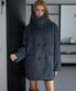 High Neck Half Coat [Charcoal]