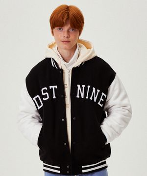 아치 로고 바시티 점퍼 BLACK (LO4TU885-076)