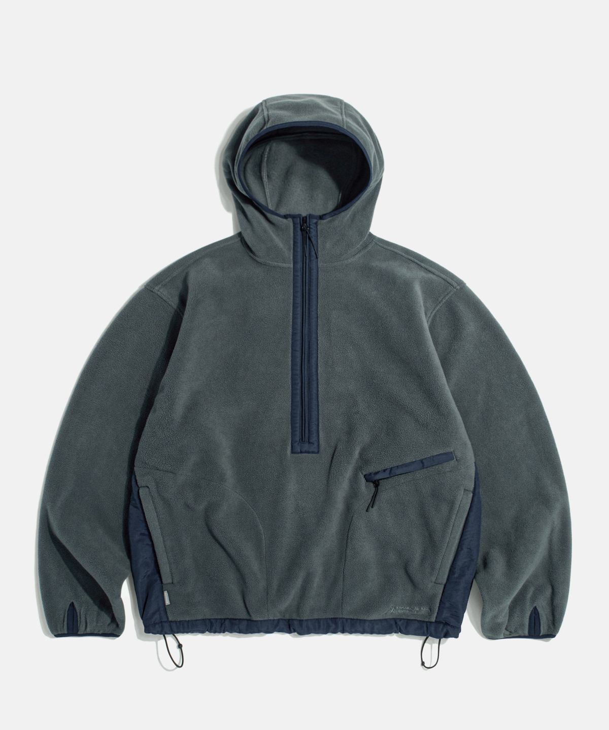 에스피오나지(ESPIONAGE) Expl. Fleece Pullover Anorak Charcoal Navy
