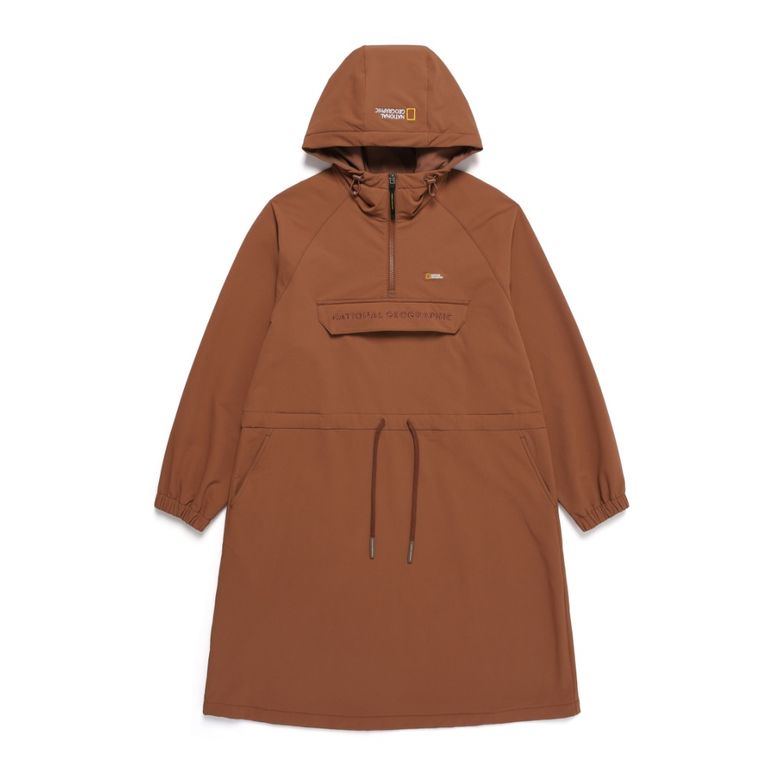 N244WOP950 여성 아르켈론 더블웜 우븐 원피스 BRICK