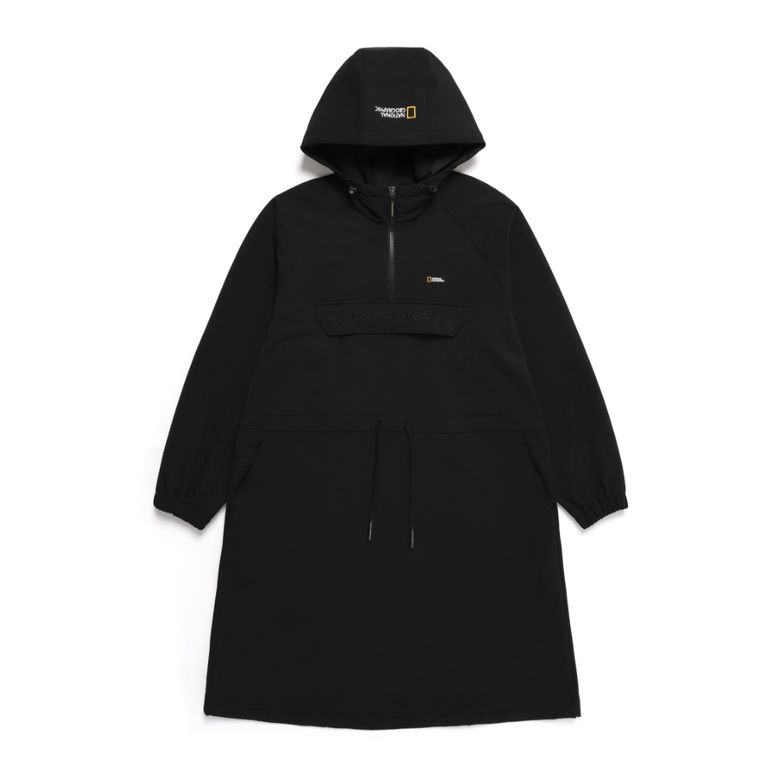 N244WOP950 여성 아르켈론 더블웜 우븐 원피스 CARBON BLACK