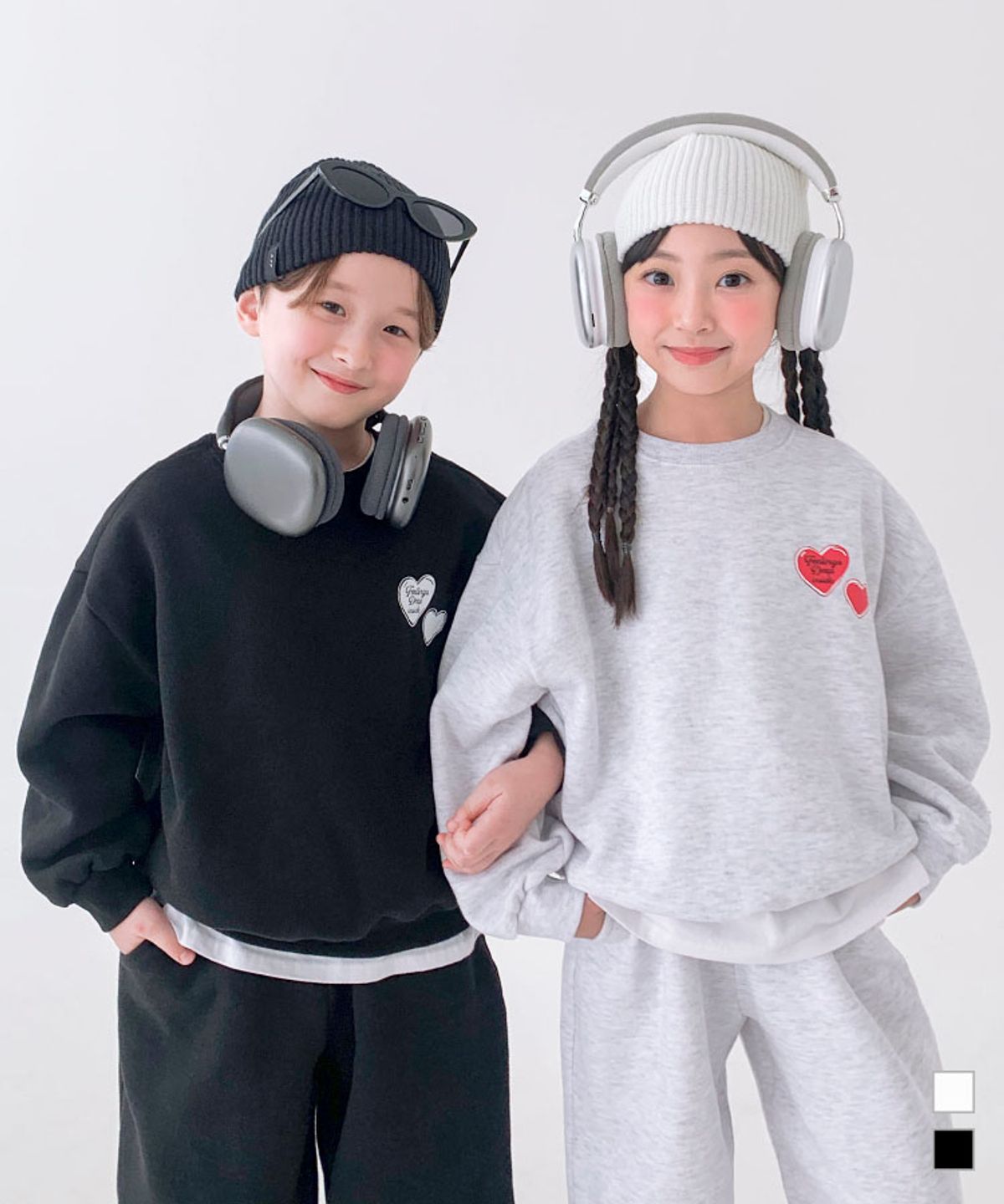 베리클로젯(BERRYCLOSET) [기모] 하트 시그널 맨투맨