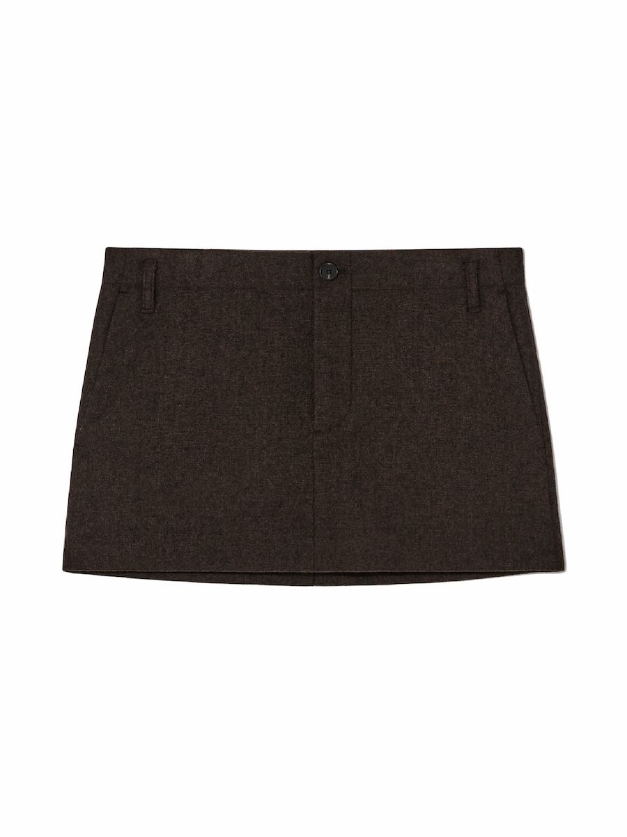 ★GLOWNY★G STRAIGHT WOOL MINI SKIRT (BROWN)★正規品/送料込 MUSINSA | GLOWNY G STRAIGHT WOOL MINI SKIRT (BROWN)