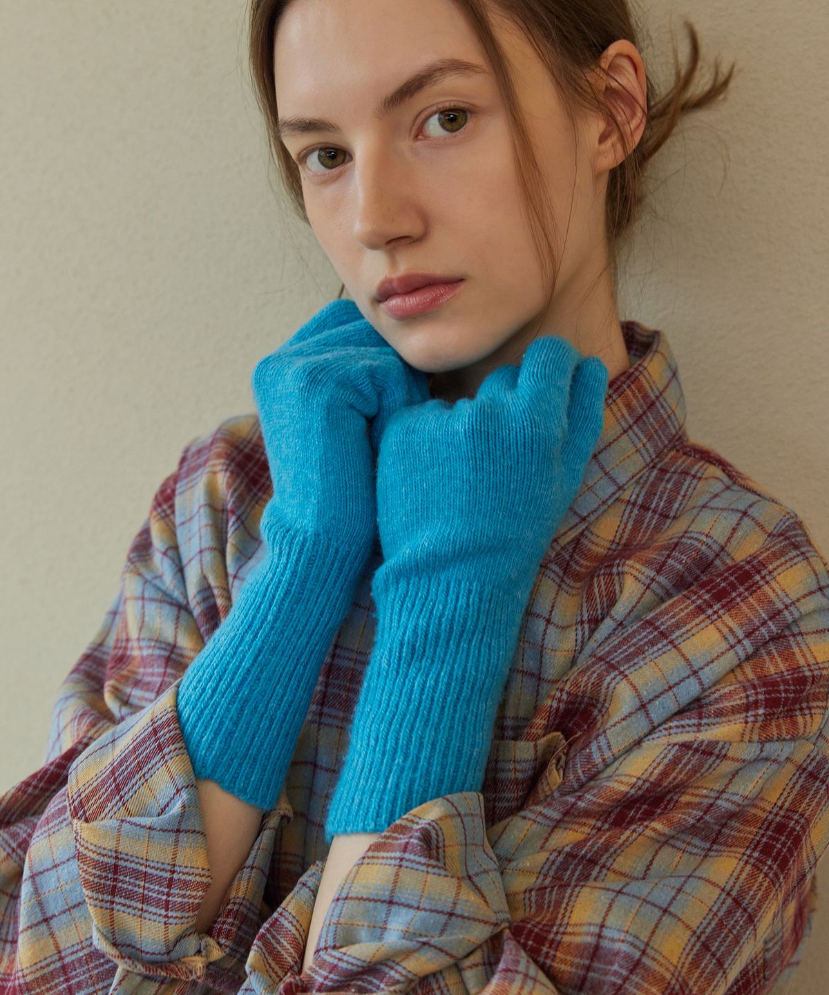 아템포(ATEMPO) WOOL KNIT GLOVES_pure blue