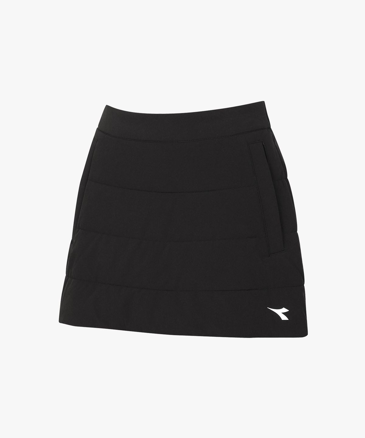 디아도라(diadora) 스트레치 패딩 스커트 BLACK