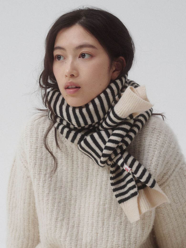[무신사 단독컬러] Pete stripe muffler_4 colors