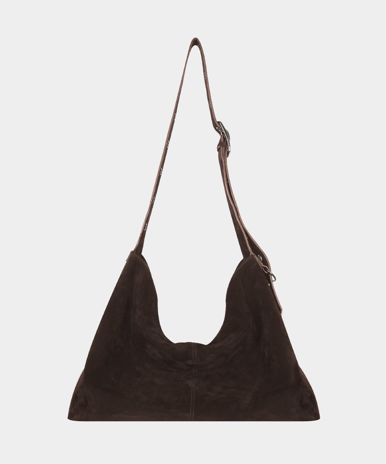 Molly suede big bag (Brown)