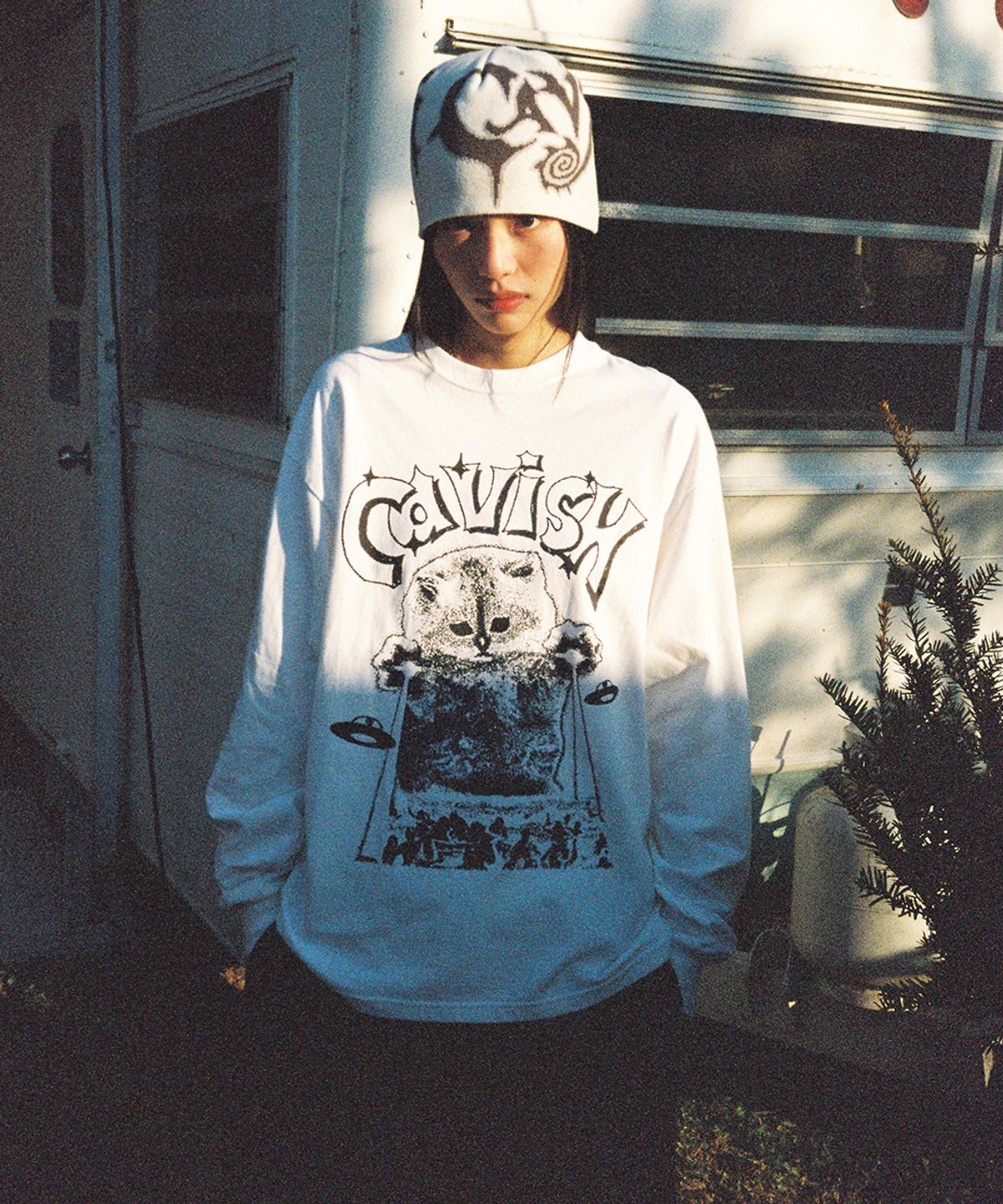 카비시(CAVISH) INVADER LS TEE WHITE(CV2EFUT551A)