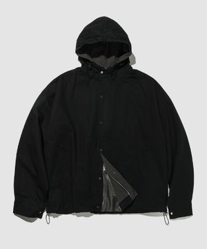 소코 후드 야상 (검정