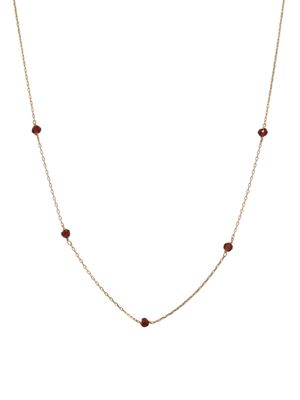 Ruby handmade 14k Gold Necklace In536