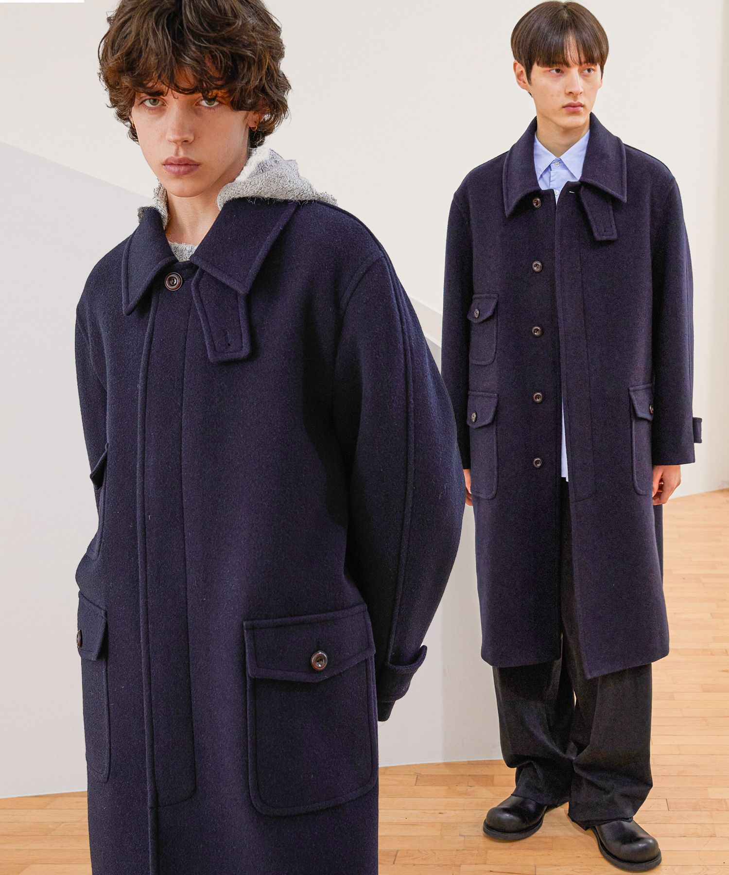 MUSINSA | TRIP LE SENS [AUSTRALIAN W90] Australian Wool Balmacaan